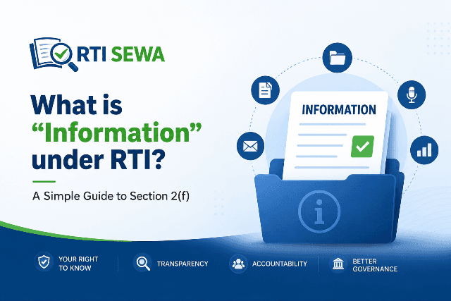 What is “Information” under RTI? A Simple Guide to Section 2(f)